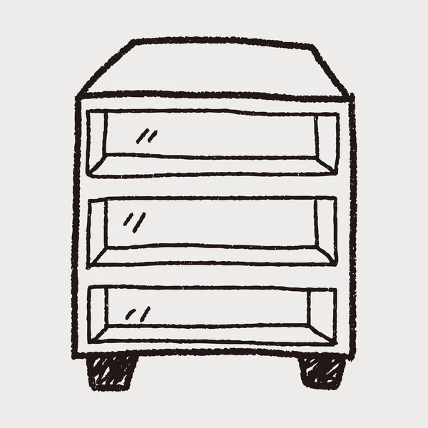 Doodle armoire — Image vectorielle