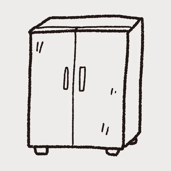 Doodle armoire — Image vectorielle