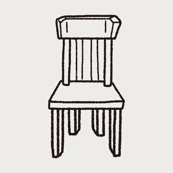 Chaise doodle — Image vectorielle