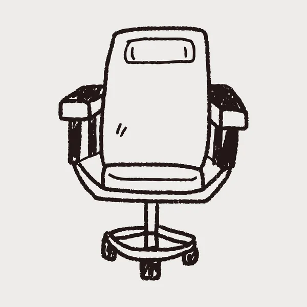 Garabato silla — Vector de stock