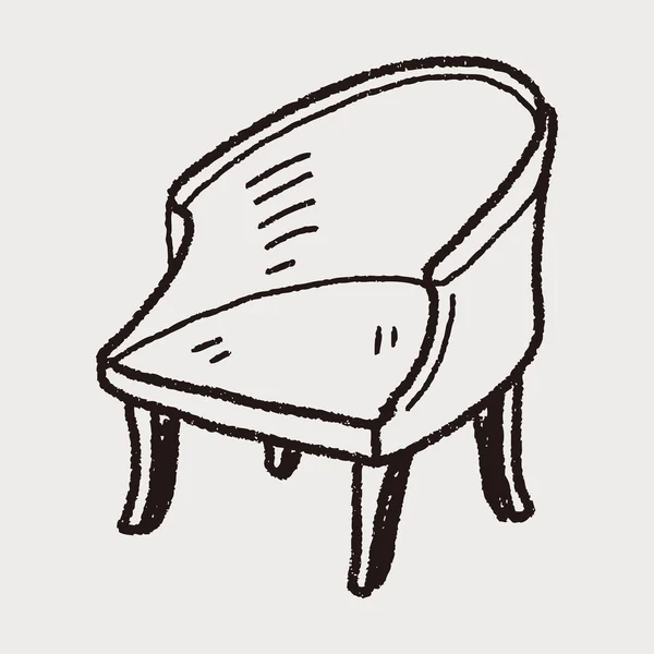 Chair doodle — Stock Vector
