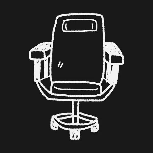 Sandalye doodle — Stok Vektör