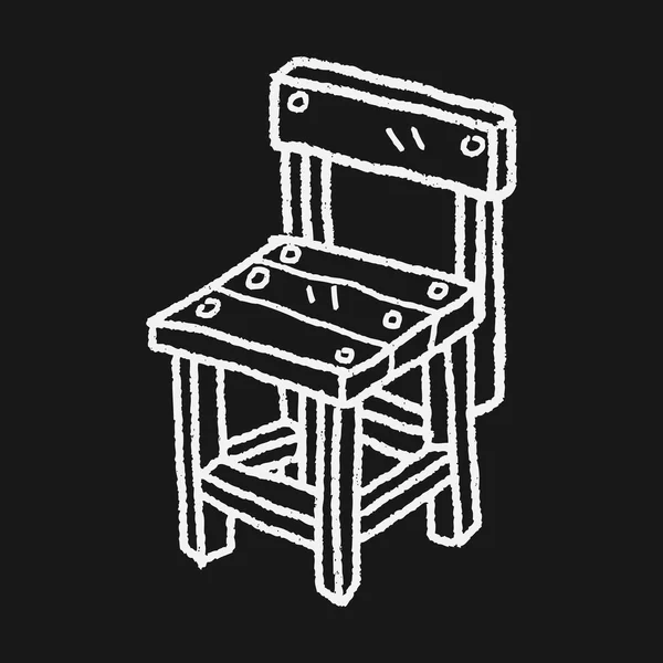 Chaise doodle — Image vectorielle