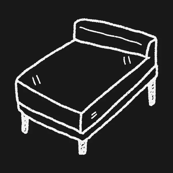 Bed doodle — Stock vektor