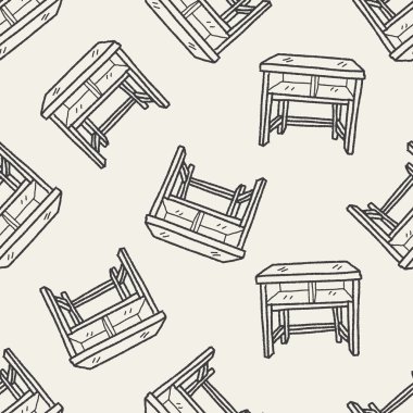 Tablo doodle Dikişsiz desen arka plan