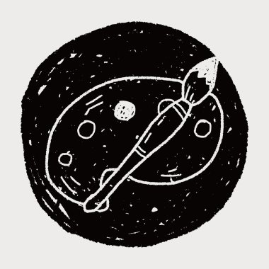 Doodle paleti fırça