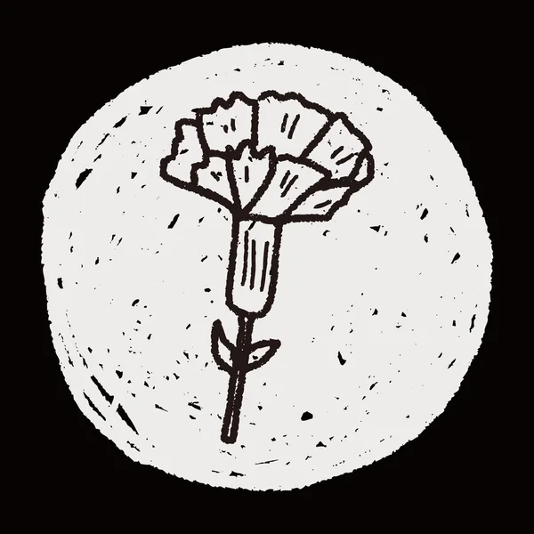 Blomma doodle — Stock vektor