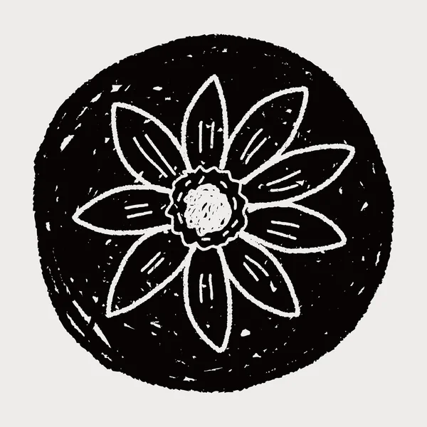 Doodle de flores — Vector de stock