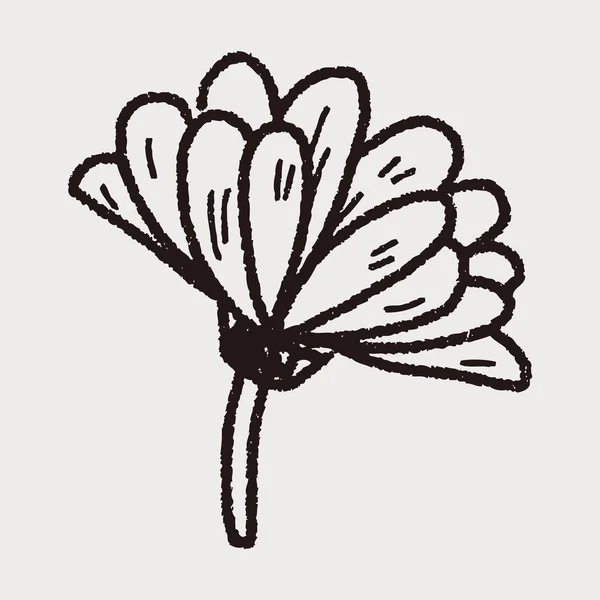 Doodle de flores — Vector de stock