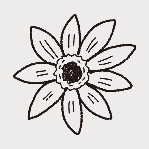 Caniche fleurie — Image vectorielle