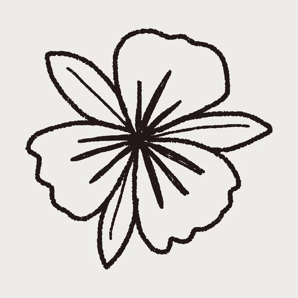 Doodle de flores — Vector de stock