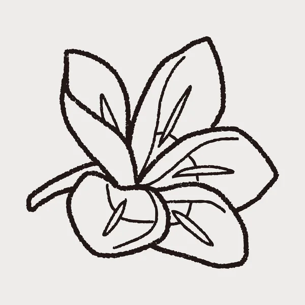 Doodle flor —  Vetores de Stock