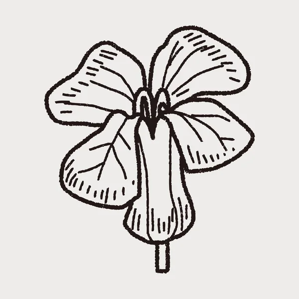 Doodle квітка — стоковий вектор