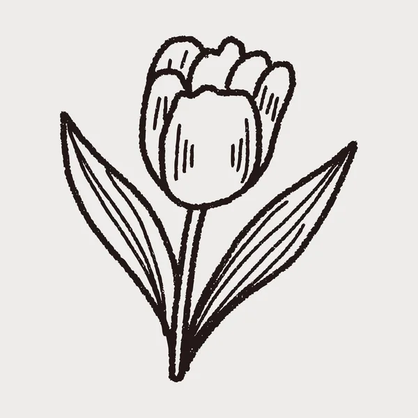 Doodle λουλούδι — Διανυσματικό Αρχείο