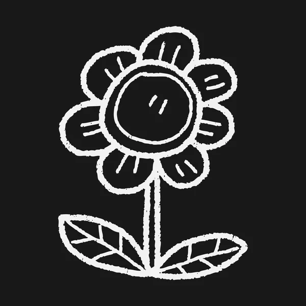 Doodle de flores — Vector de stock