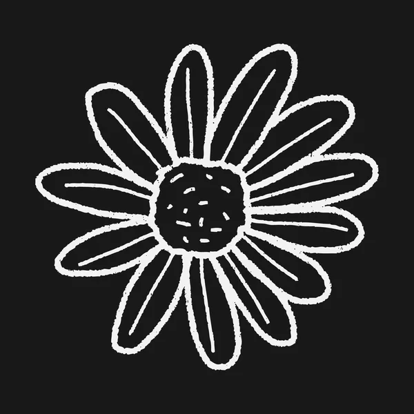 Doodle de flores — Vector de stock