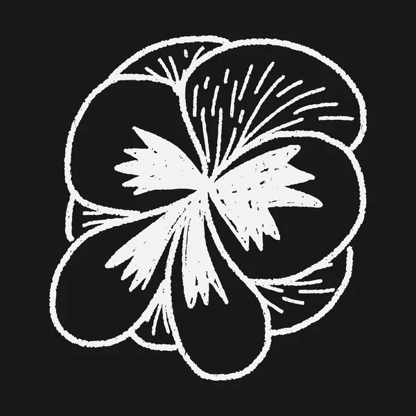 Blütenkritzel — Stockvektor