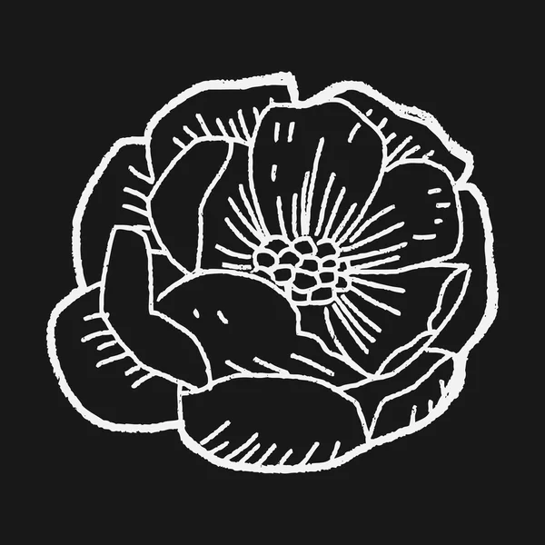 Blütenkritzel — Stockvektor