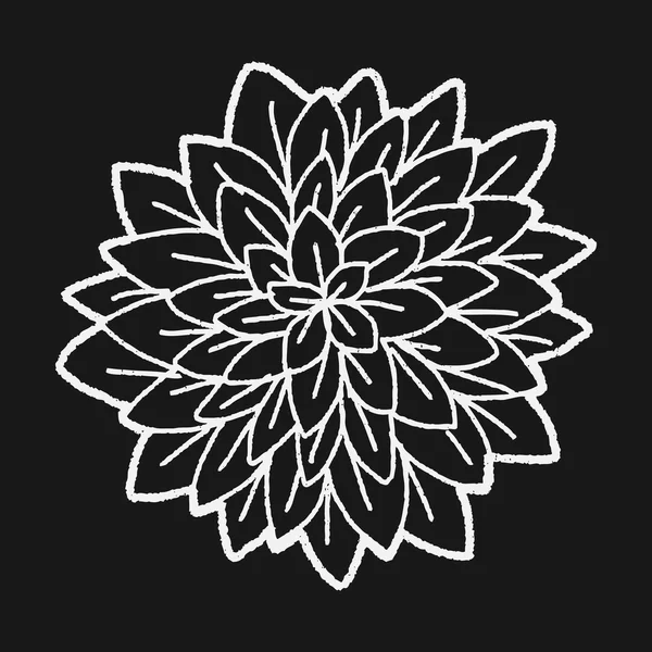 Doodle de flores — Vector de stock