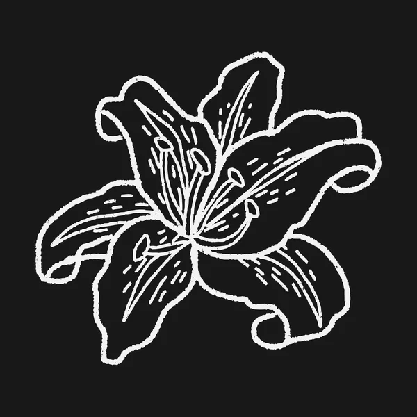 Doodle de flores — Vector de stock