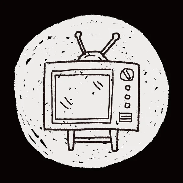 Doodle TV — Stock Vector
