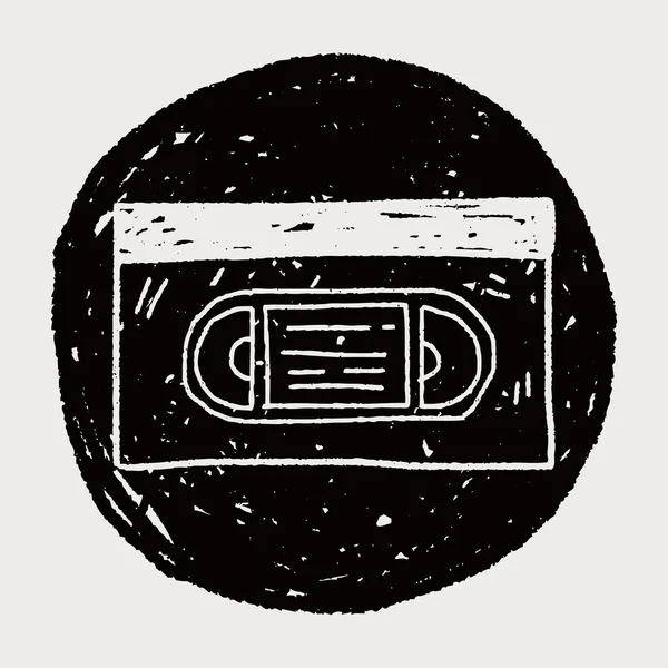 VHS doodle — Image vectorielle