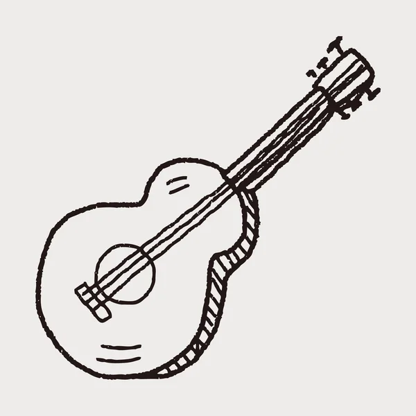 Doodle guitar — Stockový vektor