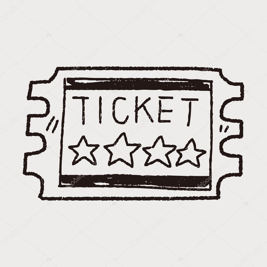 ticket doodle