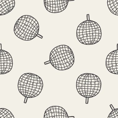 disko topu doodle Dikişsiz desen arka plan