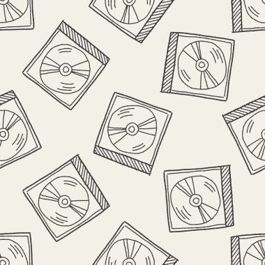 DVD doodle Dikişsiz desen arka plan