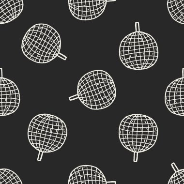 disko topu doodle Dikişsiz desen arka plan