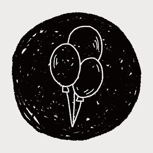 Doodle balon — Stok Vektör