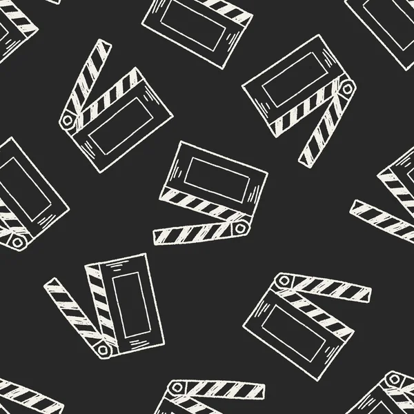 Film kurulu doodle Dikişsiz desen arka plan