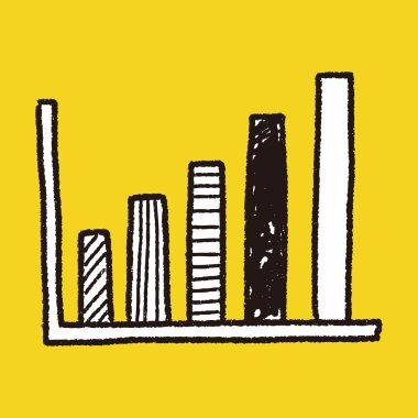 Infographic grafik doodle çizim