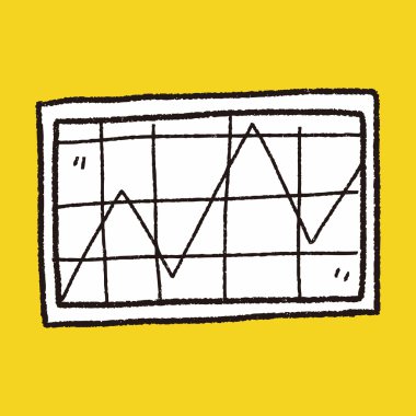 Infographic grafik doodle çizim
