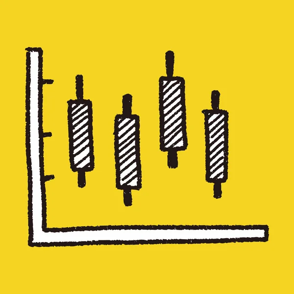 Gráfico infográfico garabato dibujo — Archivo Imágenes Vectoriales