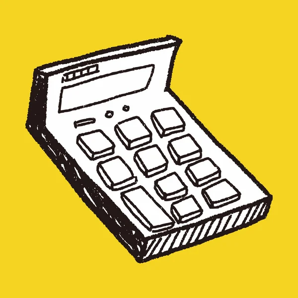 Doodle Calculator — Stock Vector