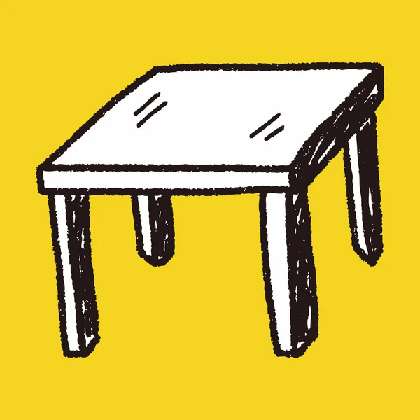 Gribouille de table — Image vectorielle