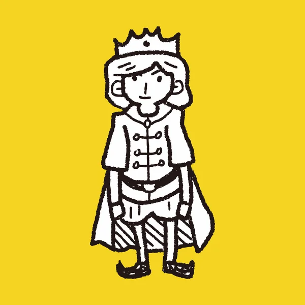 Doodle Принц — стоковий вектор