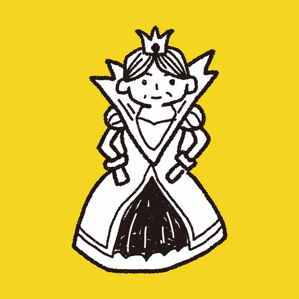 Doodle королеви — стоковий вектор