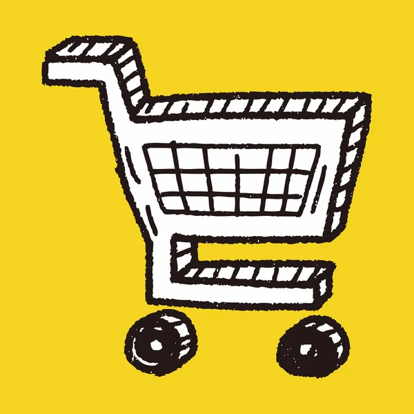 Doodle Carrito de compras — Archivo Imágenes Vectoriales