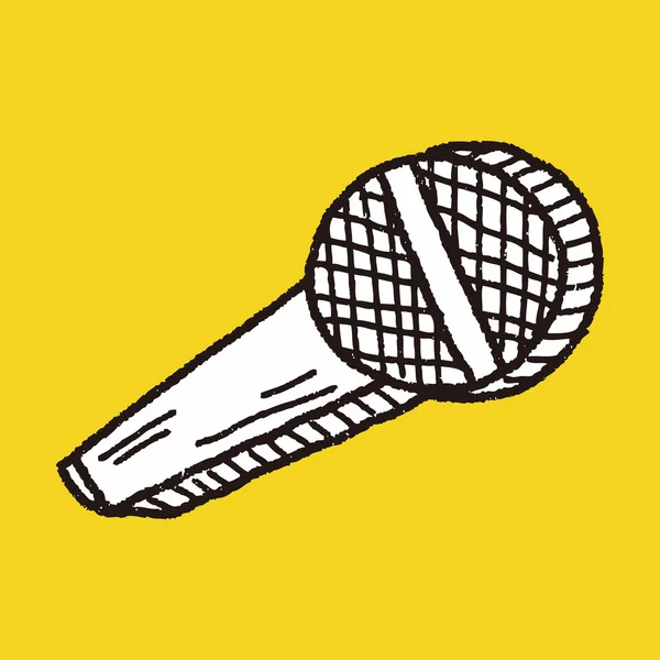 Микрофон-дудл — стоковый вектор