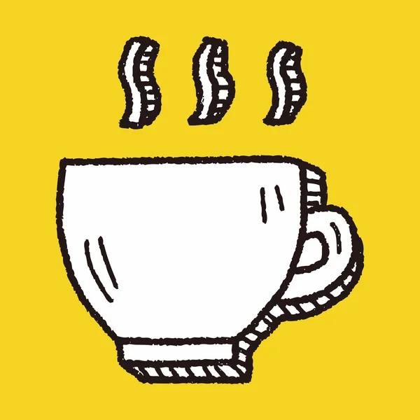 Doodle-Kaffee — Stockvektor