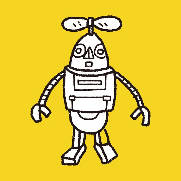 Doodle robot — Image vectorielle