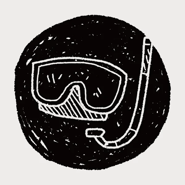 Goggle doodle — Stockvector