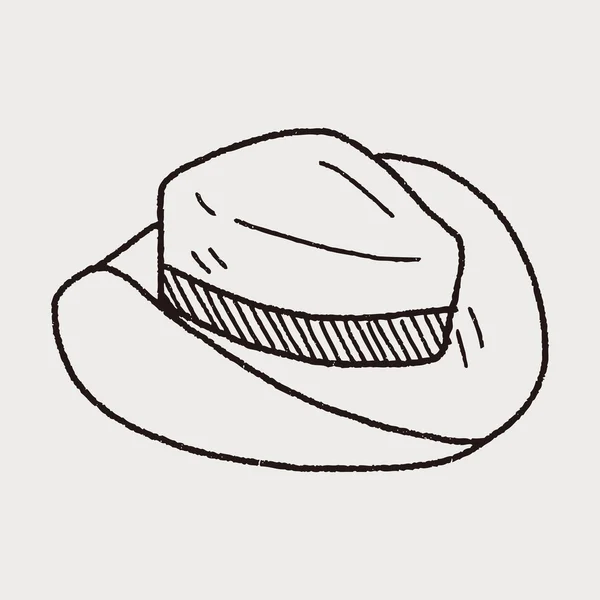 Sombrero de Doodle — Archivo Imágenes Vectoriales