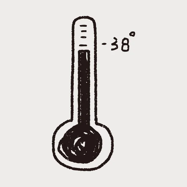 Garabato termómetro — Archivo Imágenes Vectoriales