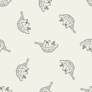 dinozor doodle Dikişsiz desen arka plan