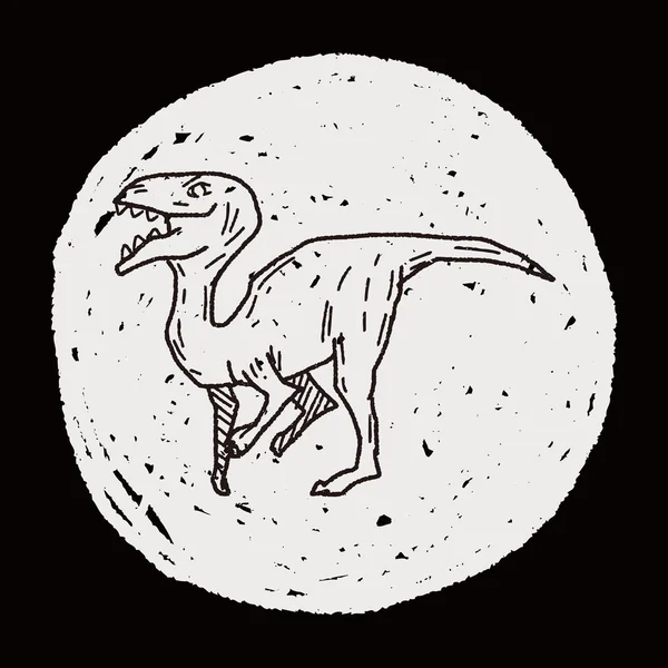 恐龙的涂鸦 — 图库矢量图片