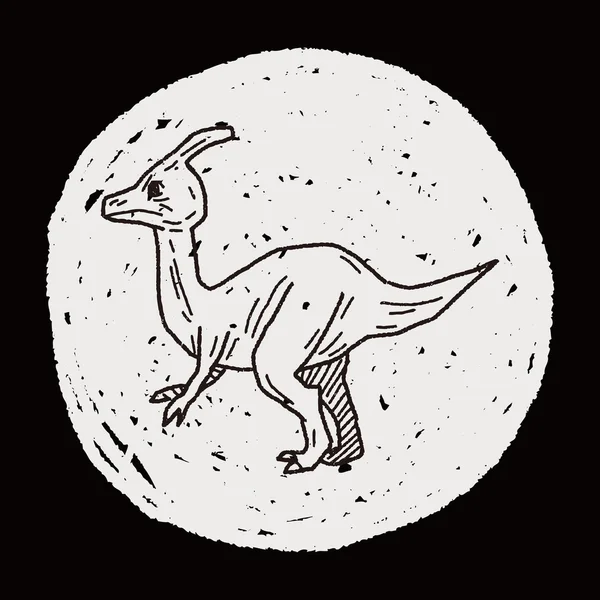 Dinosaurus doodle — Stockový vektor